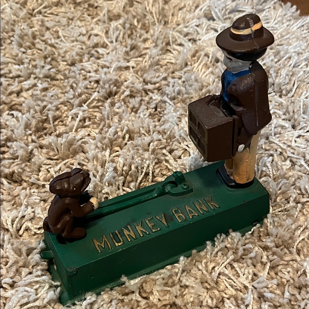 Vintage Monkey Bank Figurine